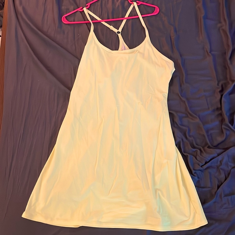 Yellow Outdoor Voices Exercise Dress